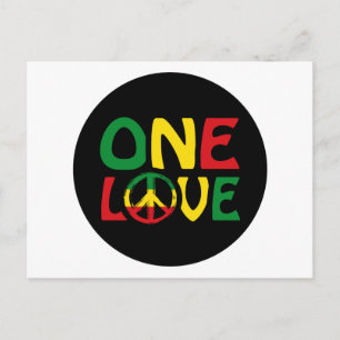 One Love, Reggae Design Briefkaart