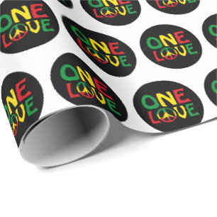 One Love, Reggae Design Cadeaupapier