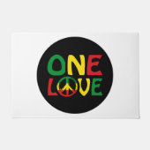 One Love, Reggae design Deurmat (Voorkant)