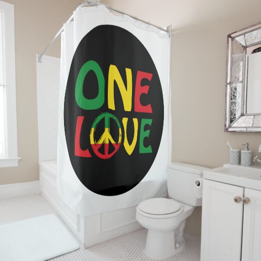 One Love, Reggae Design Douchegordijn (In situ)