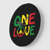 One Love, Reggae Design Grote Klok (Hoek)