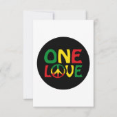 One Love, Reggae design Kaart (Voorkant)
