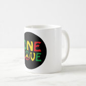 One Love, Reggae design Koffiemok (Voorkant rechts)
