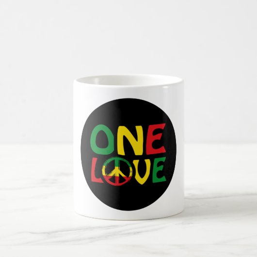One Love, Reggae design Koffiemok (Center)