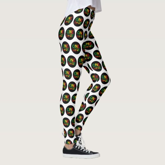 One Love, Reggae Design Leggings (Rechts)