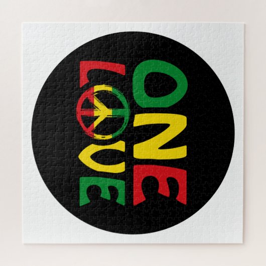 One Love, Reggae Design Legpuzzel (Horizontaal)