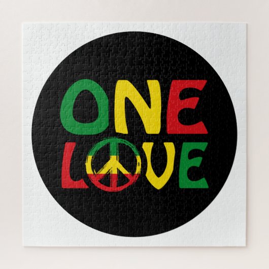 One Love, Reggae Design Legpuzzel (Verticaal)