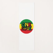 One Love, Reggae design met reggae-kleuren Yogamat (Voorkant)