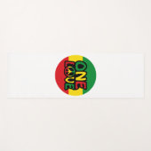 One Love, Reggae design met reggae-kleuren Yogamat (Voorkant (horizontaal))
