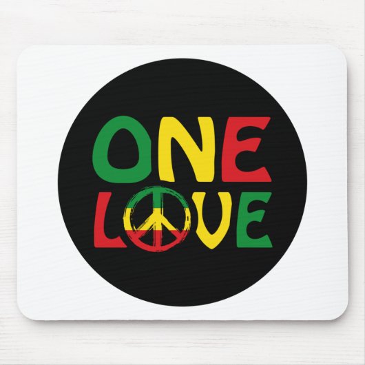 One Love, Reggae Design Muismat (Voorkant)