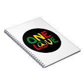 One Love, Reggae Design Notitieboek (Rechterzijde)