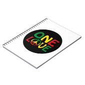 One Love, Reggae Design Notitieboek (Linkerzijde)