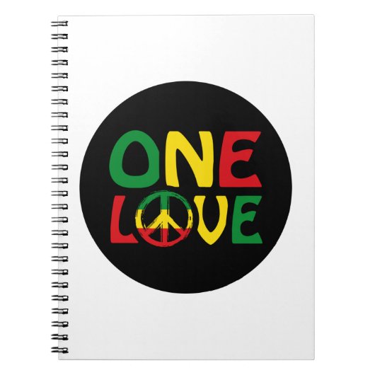 One Love, Reggae Design Notitieboek (Voorkant)
