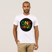 One Love, Reggae design T-shirt (Voorkant volledig)