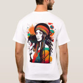 One Love Reggae Design T-shirt (Achterkant)
