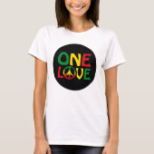 One Love, Reggae design T-shirt (Voorkant)