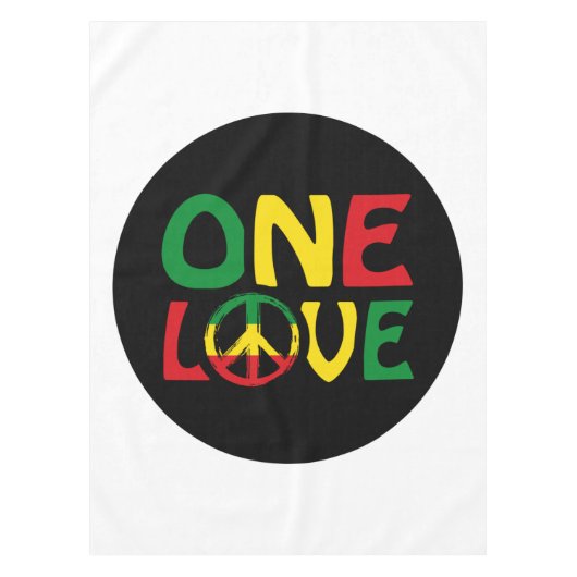 One Love, Reggae Design Tafelkleed (Voorkant)