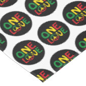 One Love, Reggae design Tafelkleed (Gekanteld)