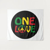 One Love, Reggae Design Wandkleed (Voorkant (horizontaal))
