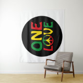One Love, Reggae Design Wandkleed (In situ)