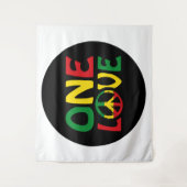 One Love, Reggae Design Wandkleed (Voorkant)