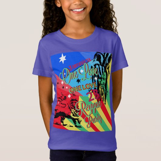 One Love Reggae Feest Kids T-shirt (Voorkant)