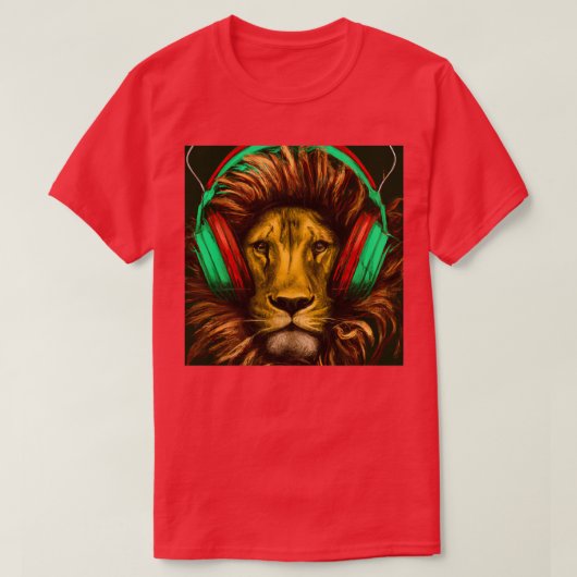 One Love Reggae Lion 2 T-shirt (Design voorkant)