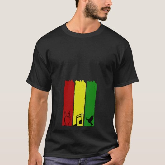 One Love Reggae Music T-shirt (Voorkant)