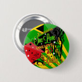 One Love Reggae Party Button (Voorkant /achterkant)