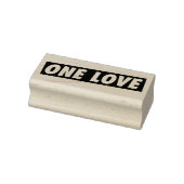 One Love - Reggae Roots Jah Rastafari Stamp Rubberstempel (Stempel)