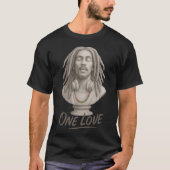 One Love – Reggae Spirit in Stone T-shirt (Voorkant)