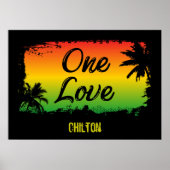 One Love Respect Unity and Inclusion Jamaican Poster (Voorkant)