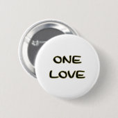 One Love Ronde Button 5,7 Cm (Voorkant /achterkant)