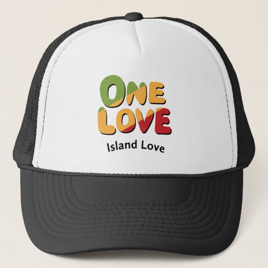 One Love Trucker Hoed Pet (Voorkant)
