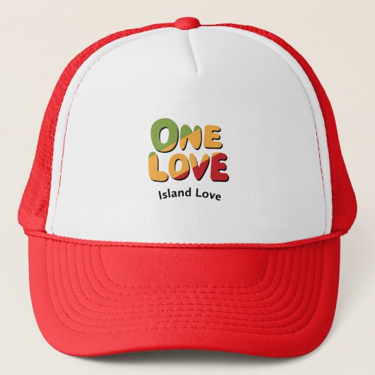 One Love Trucker Hoed Pet (Voorkant)