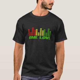 One Love Vrede Liefde Eenheid Reggae Roots Jamaica T-shirt