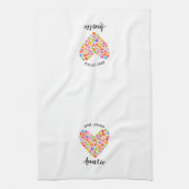 One Loved Auntie Heart Theedoek (Verticaal)