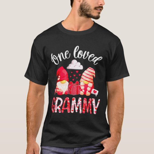 One Loved Grammy Valentine Grammy Grandma Valentin T-shirt (Voorkant)