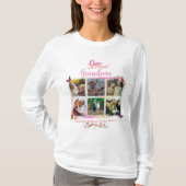 One Loved Grandma Photo Collage Persoonlijk T-shirt (Voorkant)