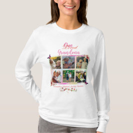 One Loved Grandma Photo Collage Persoonlijk T-shirt