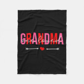 One Loved Grandma Valentines Day Family Matching  Fleece Deken (Voorkant)