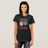 One Loved Granna Kissing Red Plaid Heart Valentine T-shirt (Voorkant volledig)