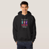 One Loved Lunch Lady Cafeteria Valentines Day Hoodie (Voorkant volledig)