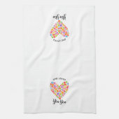 One Loved Yia Yia Heart Theedoek (Verticaal)