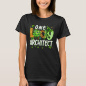 One Lucky Architect Shamrock St Patricks Day Tees (Voorkant)