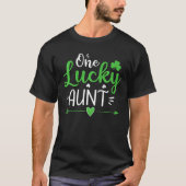 One Lucky Aunt, St Patrick Day Funny Gifts Women T-shirt (Voorkant)