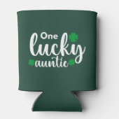 One Lucky Auntie Funny St Patrick Day Blikjeskoeler (Achterkant)