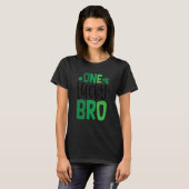 One Lucky Bro C Shamrock Irish Ireland T-shirt (Voorkant volledig)