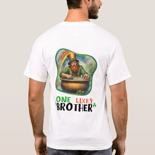 One Lucky Brother - Iers Folklore Fest T-shirt (Achterkant)
