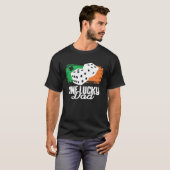 One Lucky Dad Dice Game Family Group Matching T-shirt (Voorkant volledig)